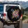 Paw Prints Varying Sizes Layered Pet Lover Gift - Outdoor Lifestyle Vehicle Accessory Spare Tire Cover - 3