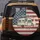 Vintage Travel Trailer American Flag - Road Trip Essential - Camper Gift Spare Tire Cover - 5
