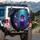 Baby Monkey Glowing Orchid Jungle - Wildlife Lover Outdoor Adventure Gift Spare Tire Cover - 3