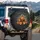 Jack-o'-lanterns Flying Bats Spooky Foggy Trees Halloween Decor Spare Tire Cover - 3