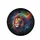 Detailed Lion Face Rainbow Mane Blue Purple Green Flowing Patterns Cosmic Black - Wildlife Lover Gift Spare Tire Cover - 4