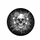 Detailed Human Skulls Blooming Flowers Leaves Tendrils - Deep Black Background Car Decor Gift Spare Tire Cover - 4