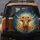 Highland Cow Sunflower Floral Crown Cosmic Sky - Farmhouse Car Decor Gift for Cow Lover Spare Tire Cover - 5