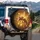 Dynamic Honey Bee Golden Luminous Field - Wildlife Lover Gift Spare Tire Cover - 3