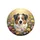 Australian Shepherd Border Collie Puppy Lush Wildflower Cosmos Poppies Garden - Dog Lover Gift Spare Tire Cover - 4