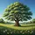 Majestic Leafy Deciduous Tree Dandelion Meadow Rolling Landscape - Nature Lover Gift Spare Tire Cover - 6