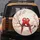 Red White Parakeets Cherry Blossoms - Wildlife Lover Car Decor Gift for Bird Lovers Spare Tire Cover - 5