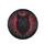 Aggressive Red Eyed Black Wolf Head Crimson Mud Splatter - Untamed Wildlife Gift Spare Tire Cover - 4