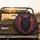 Aggressive Red Eyed Black Wolf Head Crimson Mud Splatter - Untamed Wildlife Gift Spare Tire Cover - 2