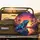 Blue Iguana Red Accents Tropical Sunset Towering Palms Lush Jungle - Wildlife Lover Gift Spare Tire Cover - 2