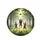 Three Children Jumping Soccer Green Grass Field - Outdoor Play Fun Gift Spare Tire Cover - 4