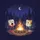 Startled Marshmallow Campfire Night Sky Pine Forest - Camping Adventure Gift Spare Tire Cover - 6