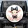 Baby Cow Pink Roses Black Bow Green Foliage - Farmhouse Car Decor Cow Lover Spare Tire Cover - 1