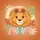 Cartoon Lion Pastel Suit Sunglasses Vacation Travel Safari Lover Gift Spare Tire Cover - 6
