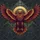 Powerful Majestic Crimson Gold Eagle Art Deco Geometric Tribal - Wildlife Lover Gift Spare Tire Cover - 6