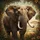 African Elephant Ivory Tusks Tropical Jungle Savanna Landscape - Wildlife Lover Decor Gift Spare Tire Cover - 6
