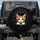 Fluffy Calico Kitten Peeking Dark Ripped Opening with Torn Textures - Everyday Cat Lover Gift Spare Tire Cover - 1