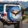 Bald Eagle American Flag Snow Mountains - Independence Day Patriotic Gift Spare Tire Cover - 3