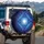 Cosmic Eight-Pointed Star Mandala - Adventure Travel Gift for Space Enthusiasts Spare Tire Cover - 3