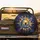 Golden Sun Blue Moon Butterflies Stars Cosmic Night Sky - Celestial Lover Gift Spare Tire Cover - 2