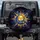 Golden Sun Blue Moon Butterflies Stars Cosmic Night Sky - Celestial Lover Gift Spare Tire Cover - 1