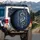 Silver Gold Dragon Broadsword Azure Gems - Fantasy Lover Gift for Adventure Seeker Spare Tire Cover - 3
