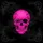 Neon Pink Winking Skull Heart Eye Ethereal Mist Dark Gothic Filigree - Gothic Lover Gift Spare Tire Cover - 6