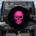 Neon Pink Winking Skull Heart Eye Ethereal Mist Dark Gothic Filigree - Gothic Lover Gift Spare Tire Cover - 1