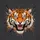 Expressive Orange Tiger Head Goofy Grin Black Stripes - Wild Animal Lover Gift Spare Tire Cover - 6