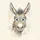 Shaggy Cartoon Donkey Head - Animal Lover Car Decor Gift Spare Tire Cover - 6