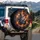 Realistic Rhinoceros Head Pentagram Mystic Symbols - Wildlife & Fantasy Lover Gift Spare Tire Cover - 3