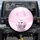 White Cat Pink Glasses Headphones Iridescent Bubbles - Car Decor Gift Spare Tire Cover - 1