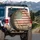 Heavily Weathered American Flag Faded Stars Stripes - Patriotic Heritage Display for Veterans Spare Tire Cover - 3