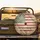 Heavily Weathered American Flag Faded Stars Stripes - Patriotic Heritage Display for Veterans Spare Tire Cover - 2