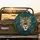 Majestic Jungle Cat Yellow Eyes White Whiskers Tropical Foliage - Wildlife Lover Gift Spare Tire Cover - 2