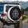 Silver Crown Shield Crossed Swords Rococo Scrollwork - Formal Decor Gift Spare Tire Cover - 3