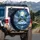 Blue Dolphin Ocean Tropical Island House Full Moon Stars - Coastal Car Decor Gift Spare Tire Cover - 3
