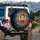Humanized Sun Moon Embrace Celestial Cosmic Nebula Stars Night Sky - Travel Enthusiast Gift Spare Tire Cover - 3