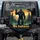 Dark Fur Creature Waving We Believe - Mountain Forest Wildlife Lover Gift Spare Tire Cover - 1