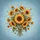 Lush Sunflower Bouquet Golden Wisps Sky Blue Field - Auto Decor Gift for Drivers Spare Tire Cover - 6