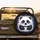 Charming Plump Cartoon Panda Paws Heart Bamboo - Wildlife Lover Gift for Everyday Use Spare Tire Cover - 2