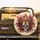 Adorned Skull Golden Headdress Exotic Feathers - Ornate Car Decor Gift Spare Tire Cover - 2