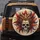 Adorned Skull Golden Headdress Exotic Feathers - Ornate Car Decor Gift Spare Tire Cover - 5