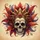 Adorned Skull Golden Headdress Exotic Feathers - Ornate Car Decor Gift Spare Tire Cover - 6