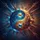 Yin-Yang Cosmic Nebula Balance Harmony Lifestyle Gift Spare Tire Cover - 6