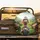 Elderly Woman Smartphone Rice Paddies Village - Rural Life Car Decor Gift Spare Tire Cover - 2