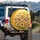 Donkeys Sunflowers Botanical Wild Grasses Farmhouse Car Decor Animal Lover Gift Spare Tire Cover - 3