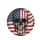 Distressed American Flag Skull - Independence Day Gift for Veterans Spare Tire Cover - 4