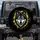 Wolf Head Yellow Eye Paint Splatter Black Grey White - Outdoor Vehicle Decor Gift Spare Tire Cover - 1