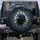 Black Crow Orange Eye Shattered Concrete Fissures - Wildlife Lover Gift Spare Tire Cover - 1